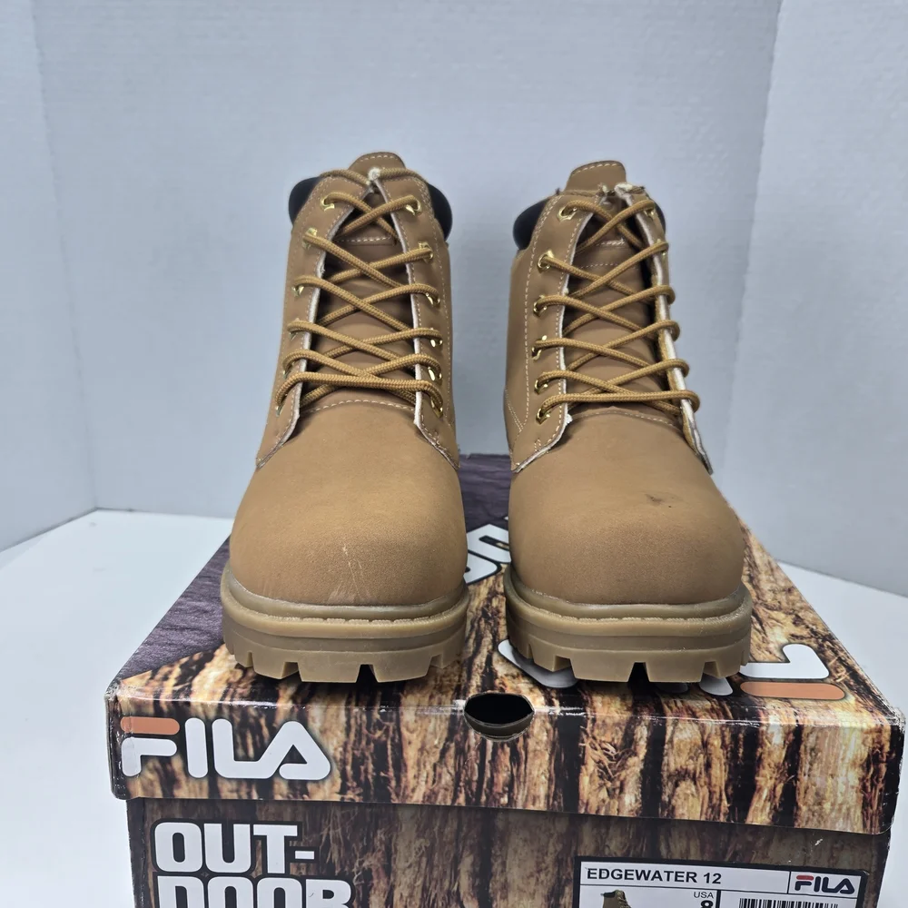 Fila Edgewater 12 Wheat Tan Outdoor Boots Men's Size 8 New w/ Small Flaws